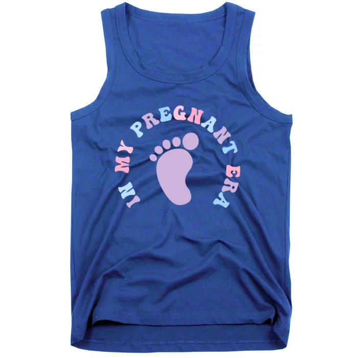 In My Pregnant Era Pregnancy New Mom Groovy Front And Back Gift Tank Top