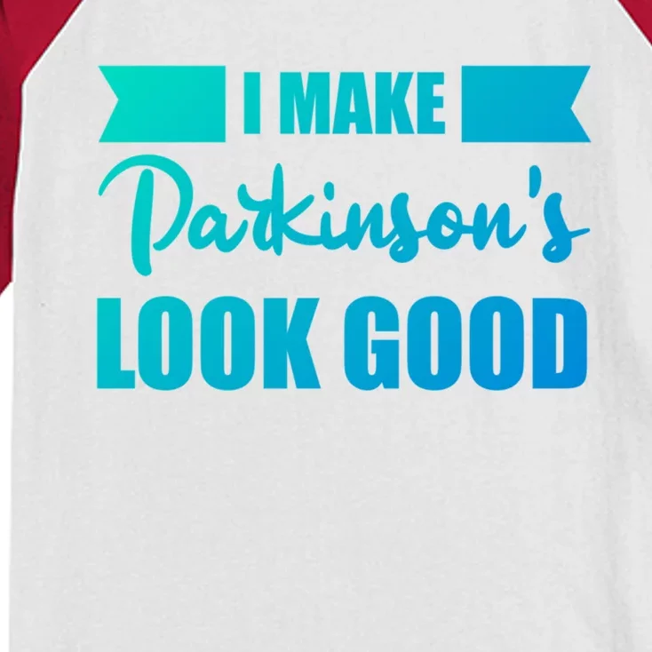 I Make Parkinsons Look Good Gift Kids Colorblock Raglan Jersey