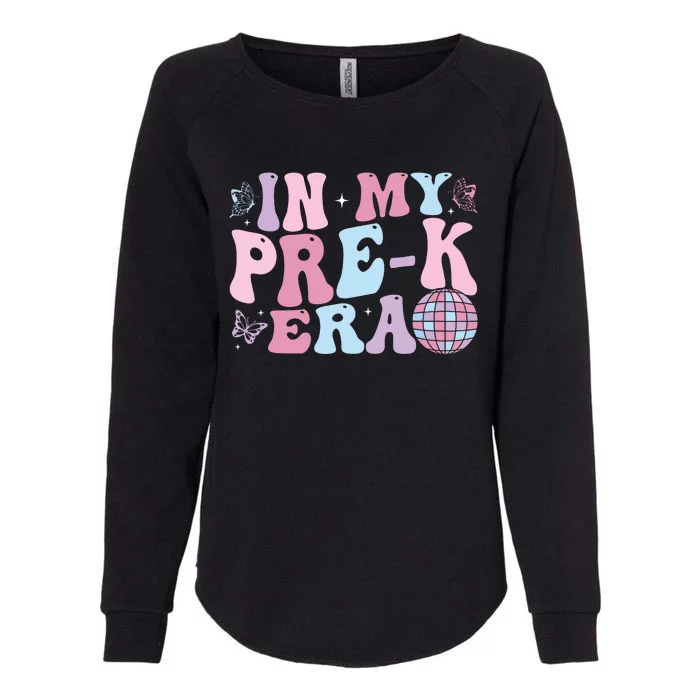 In My Pre K Era Groovy Back To School First Day Teacher Womens California Wash Sweatshirt