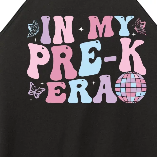 In My Pre K Era Groovy Back To School First Day Teacher Women’s Perfect Tri Rocker Tank