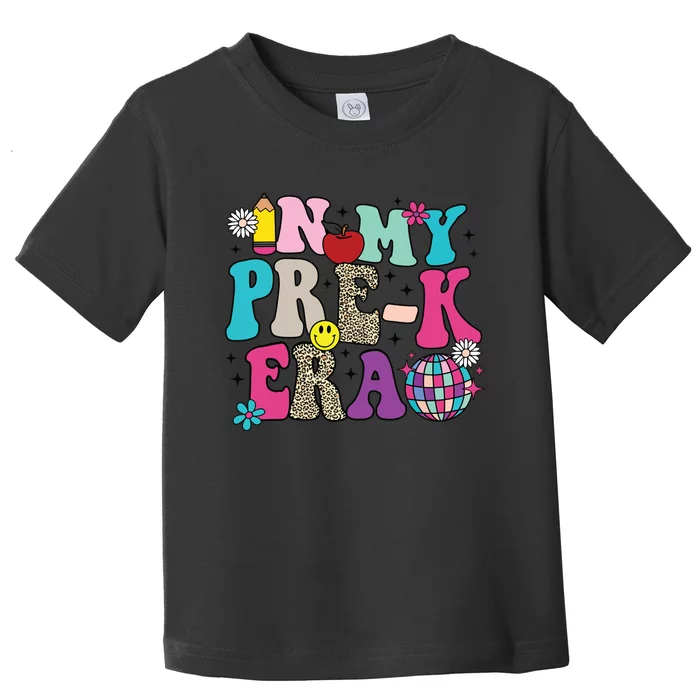 In My Prek Era Back To School Retro Groovy Preschool Toddler T-Shirt