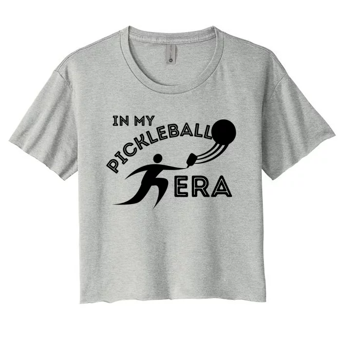 In My Pickleball Era Sport Fun Funny Gift Women's Crop Top Tee