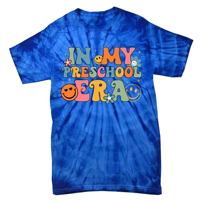 In My Preschool Era Groovy Back To School Preschool Teachers Tie-Dye T-Shirt