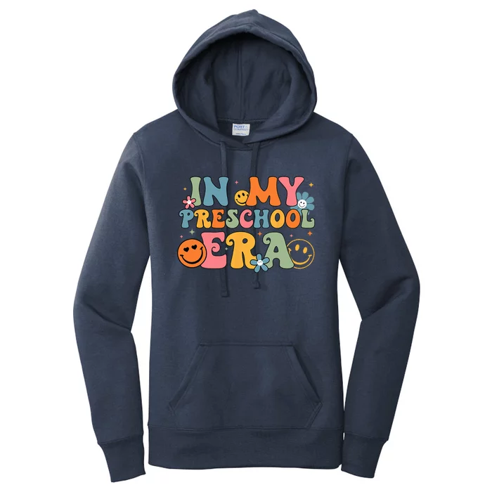 In My Preschool Era Groovy Back To School Preschool Teachers Women's Pullover Hoodie