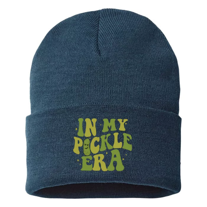 In My Pickle Era Pickle Lover Sustainable Knit Beanie