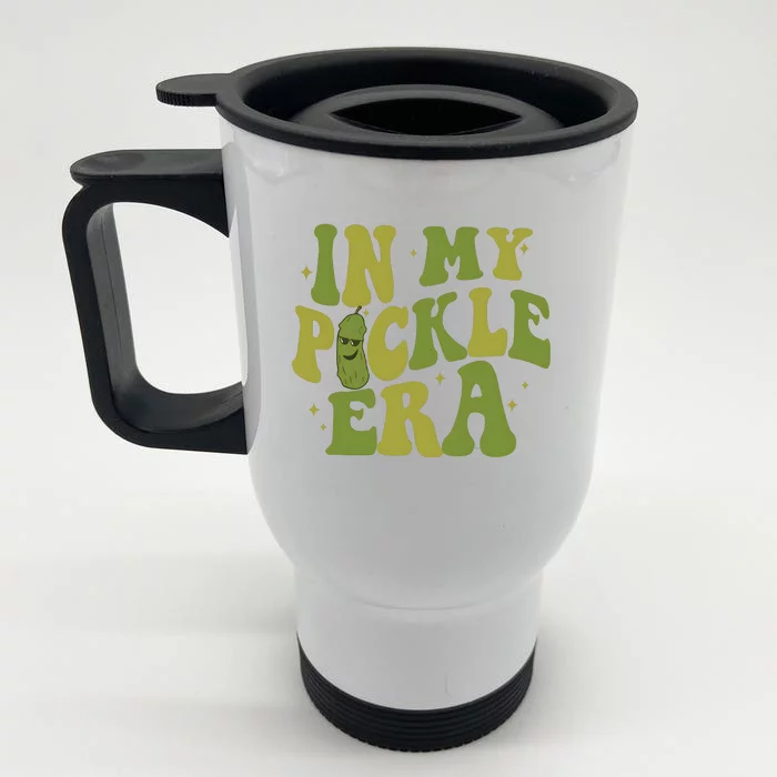 In My Pickle Era Pickle Lover Front & Back Stainless Steel Travel Mug