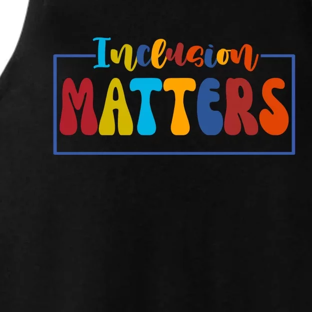 Inclusion Matters Positive Diversity Kindness Ladies Tri-Blend Wicking Tank