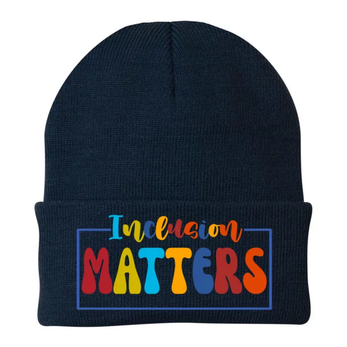 Inclusion Matters Positive Diversity Kindness Knit Cap Winter Beanie