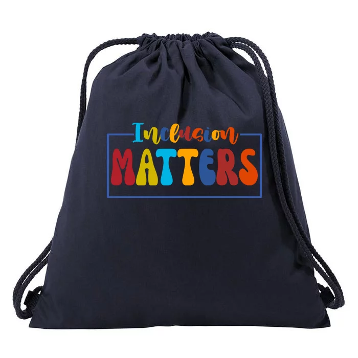 Inclusion Matters Positive Diversity Kindness Drawstring Bag