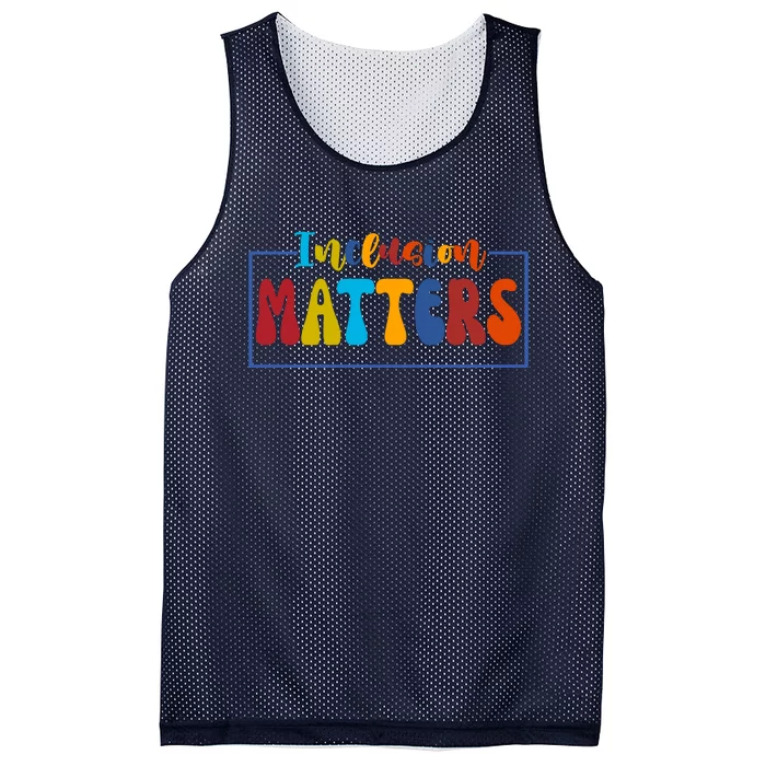 Inclusion Matters Positive Diversity Kindness Mesh Reversible Basketball Jersey Tank