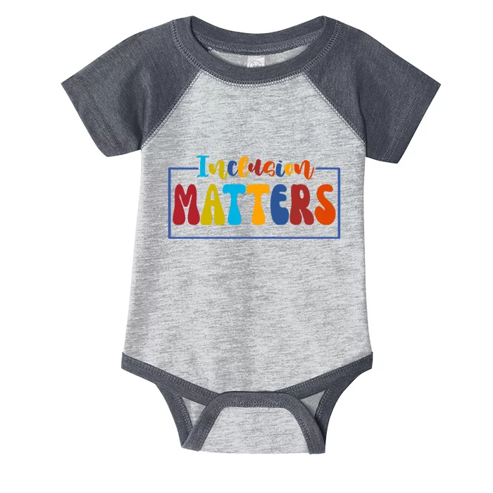 Inclusion Matters Positive Diversity Kindness Infant Baby Jersey Bodysuit