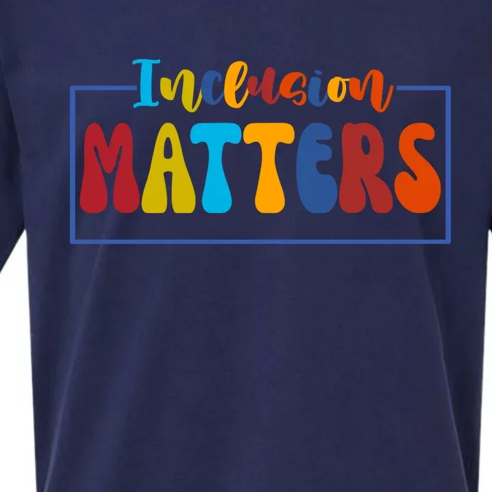 Inclusion Matters Positive Diversity Kindness Sueded Cloud Jersey T-Shirt