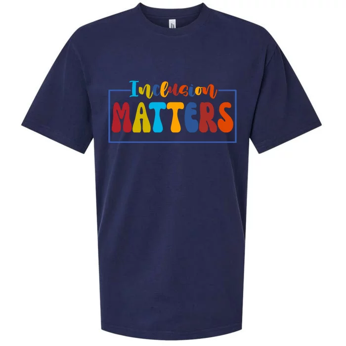 Inclusion Matters Positive Diversity Kindness Sueded Cloud Jersey T-Shirt