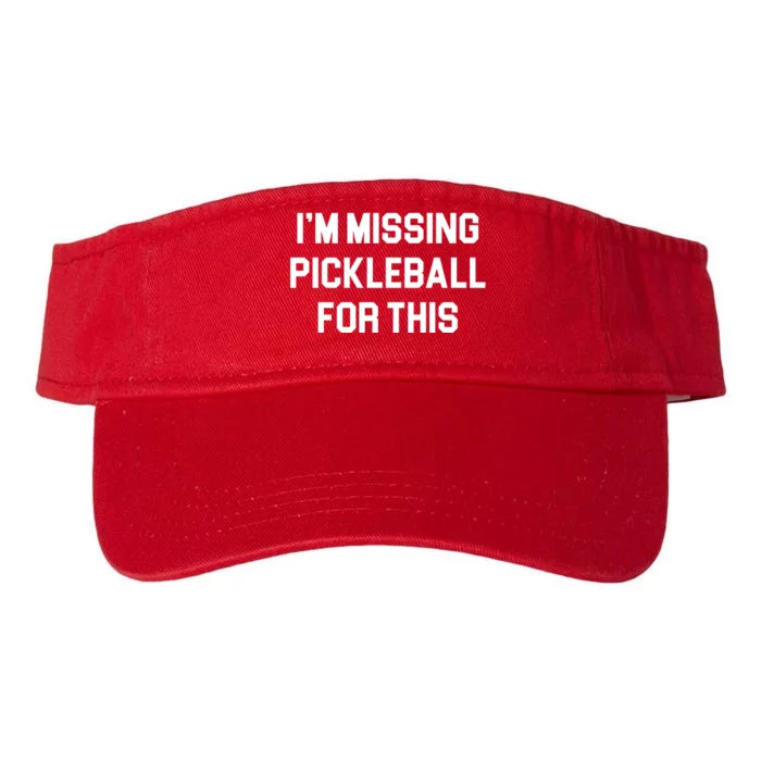 I'm Missing Pickleball For This Valucap Bio-Washed Visor