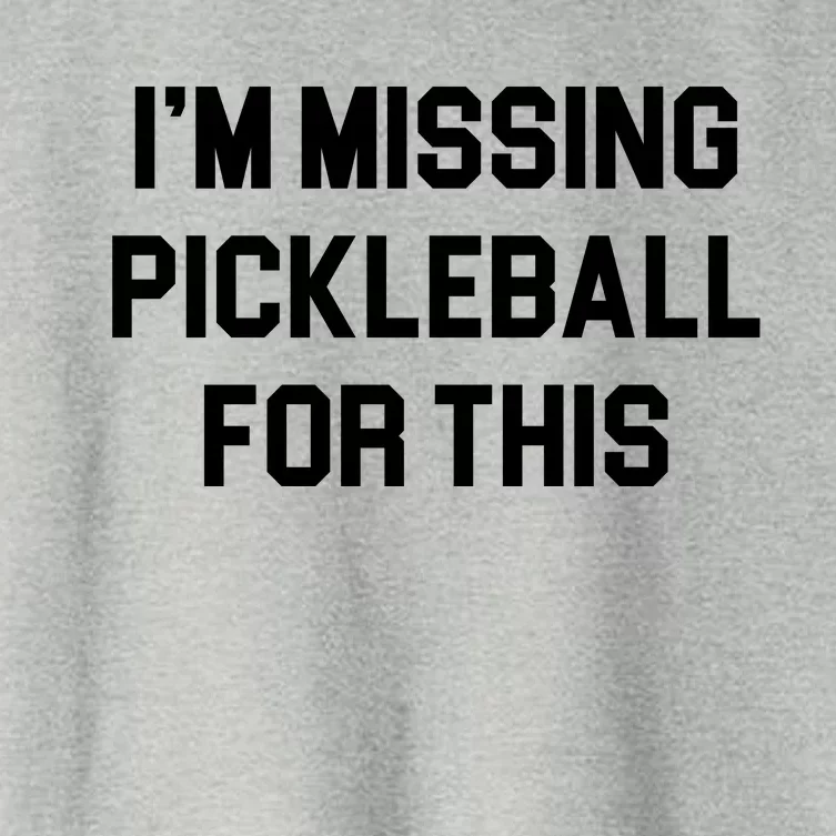 I'm Missing Pickleball For This Women's Crop Top Tee