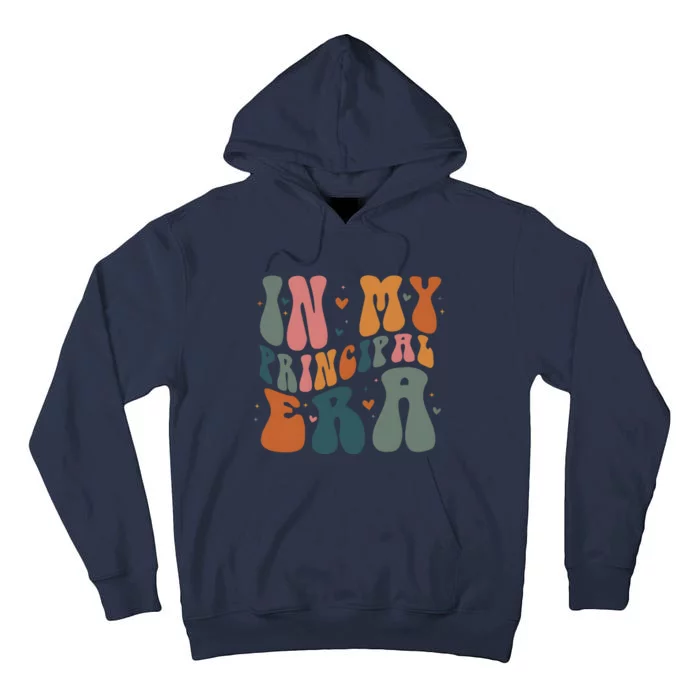 In My Principal Era Retro Back To School Teacher Life Tall Hoodie