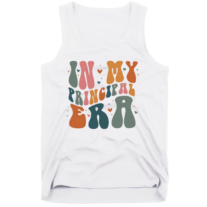 In My Principal Era Retro Back To School Teacher Life Tank Top