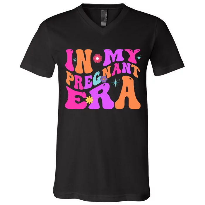 In My Pregnant Era Pregnancy V-Neck T-Shirt