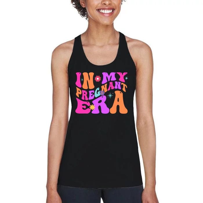 In My Pregnant Era Pregnancy Women's Racerback Tank