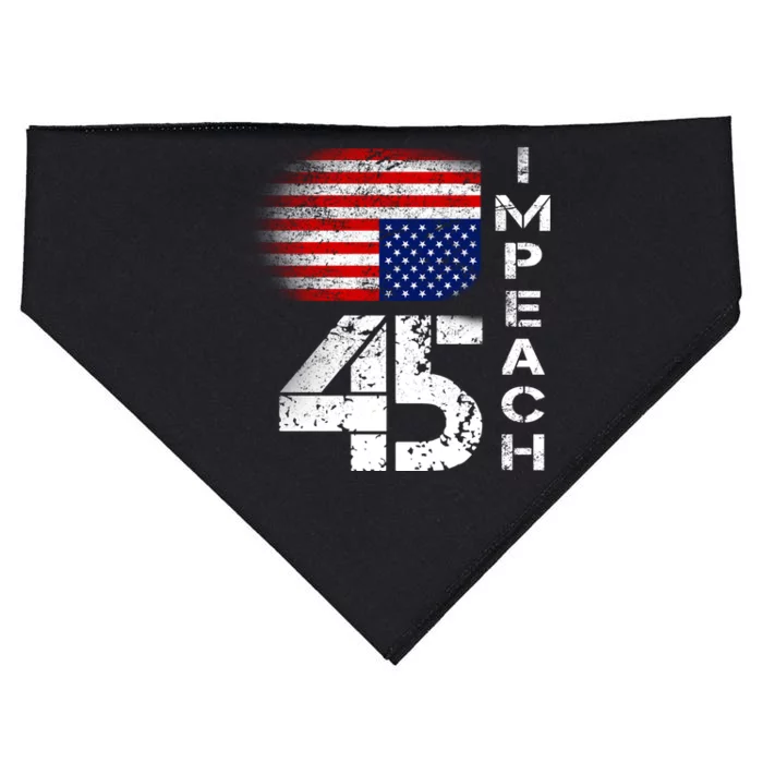 Impeach 45 Upside down Flag USA-Made Doggie Bandana