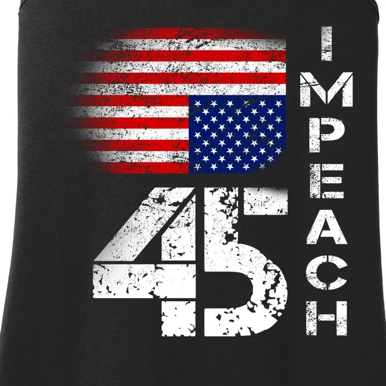 Impeach 45 Upside down Flag Ladies Essential Tank