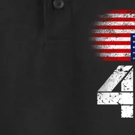 Impeach 45 Upside down Flag Dry Zone Grid Performance Polo