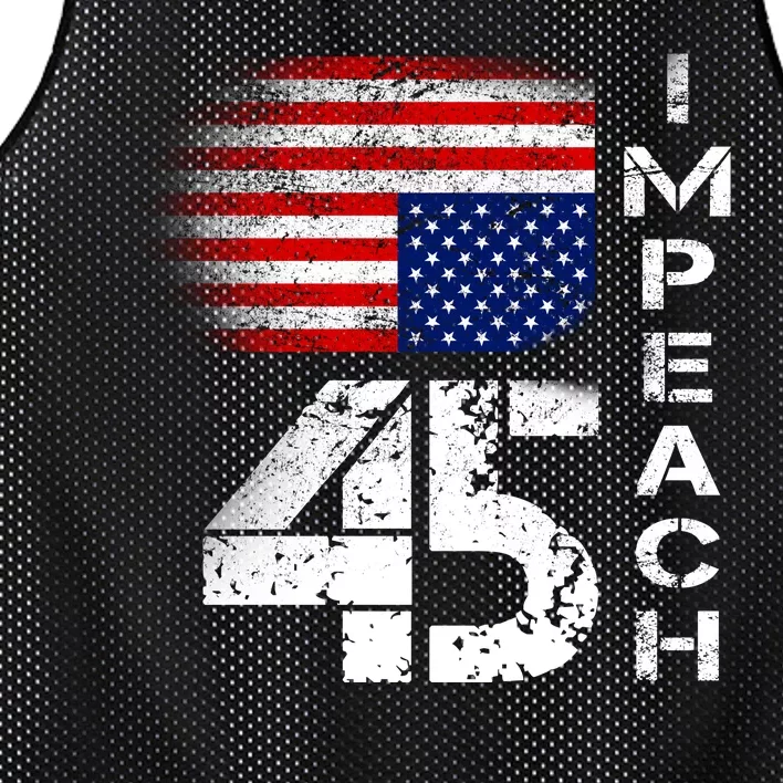 Impeach 45 Upside down Flag Mesh Reversible Basketball Jersey Tank