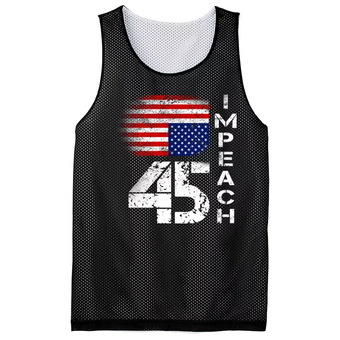 Impeach 45 Upside down Flag Mesh Reversible Basketball Jersey Tank