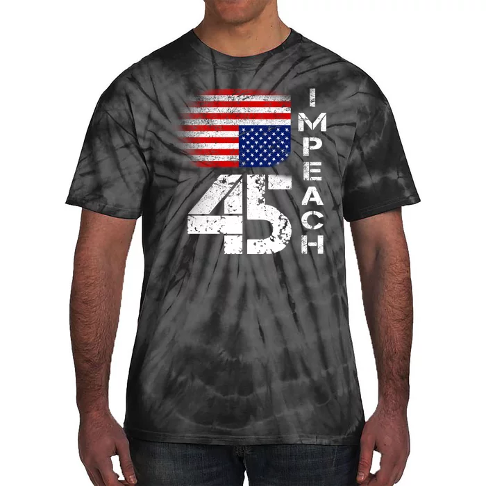 Impeach 45 Upside down Flag Tie-Dye T-Shirt