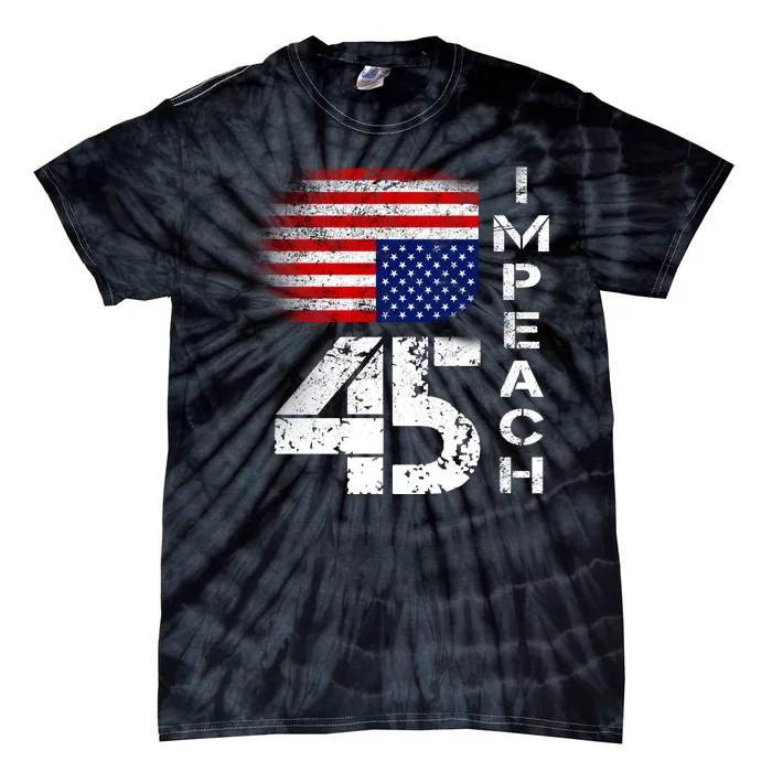 Impeach 45 Upside down Flag Tie-Dye T-Shirt