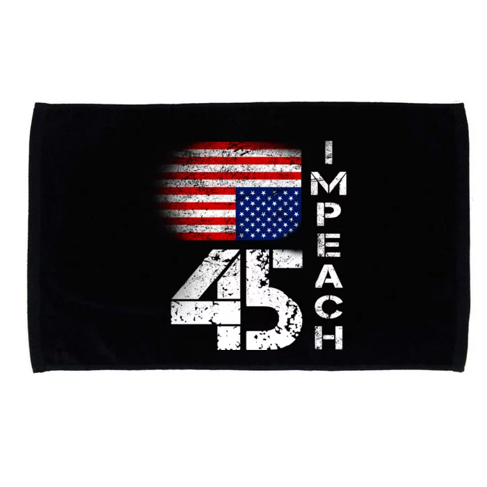 Impeach 45 Upside down Flag Microfiber Hand Towel