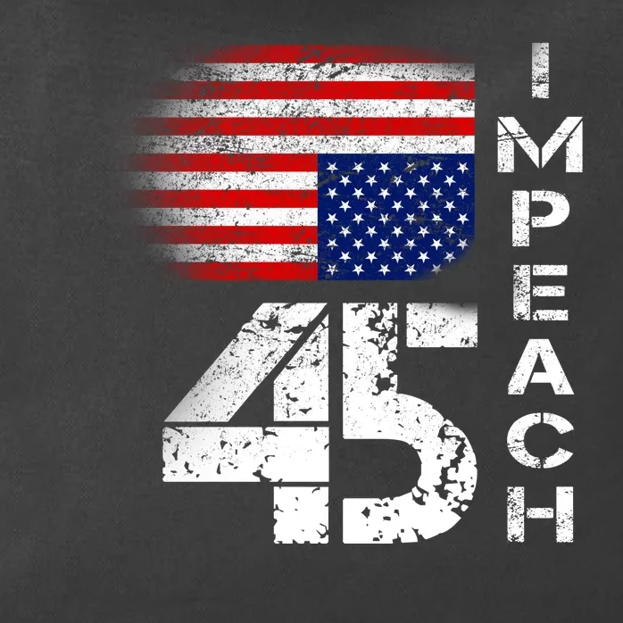 Impeach 45 Upside down Flag Zip Tote Bag