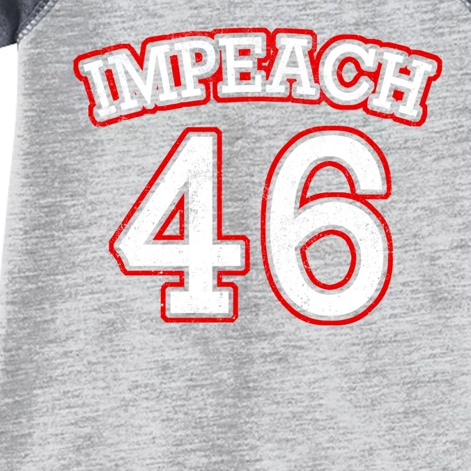 Impeach 46 Joe Biden Republican Conservative Anti-Biden Infant Baby Jersey Bodysuit