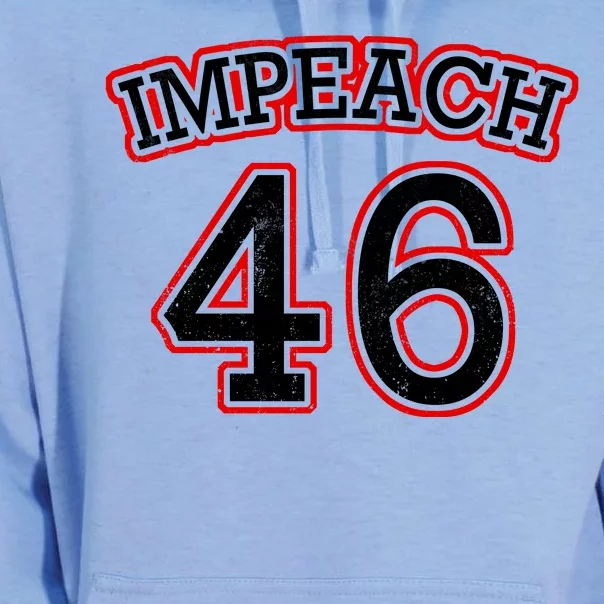 Impeach 46 Joe Biden Republican Conservative Anti-Biden Unisex Surf Hoodie