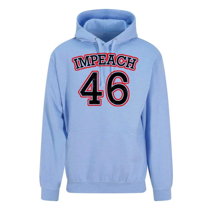 Impeach 46 Joe Biden Republican Conservative Anti-Biden Unisex Surf Hoodie