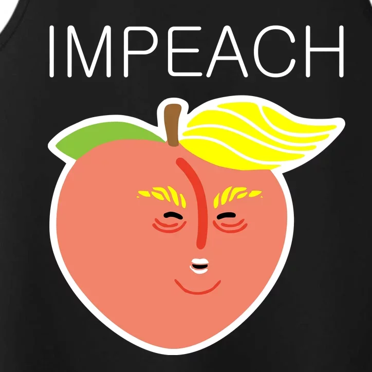 Impeach Donald Anti Trump Peach Emoji Impeachment Performance Tank