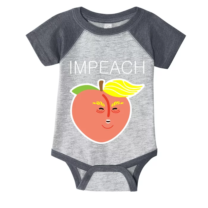 Impeach Donald Anti Trump Peach Emoji Impeachment Infant Baby Jersey Bodysuit