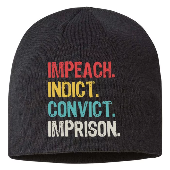 Impeach Indict Convict Imprison 8 1/2in Sustainable Knit Beanie