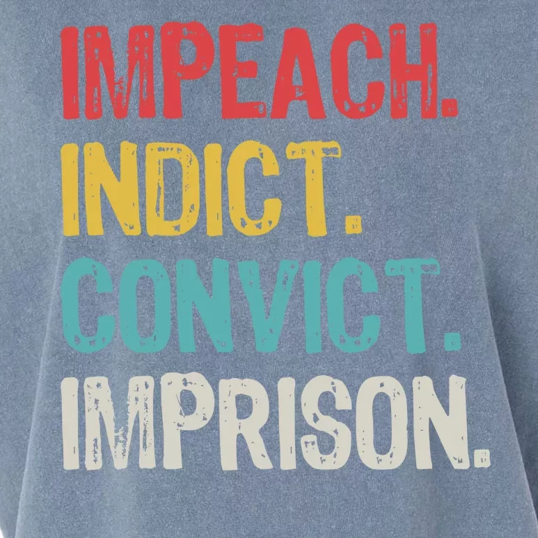 Impeach Indict Convict Imprison Garment-Dyed Women's Muscle Tee