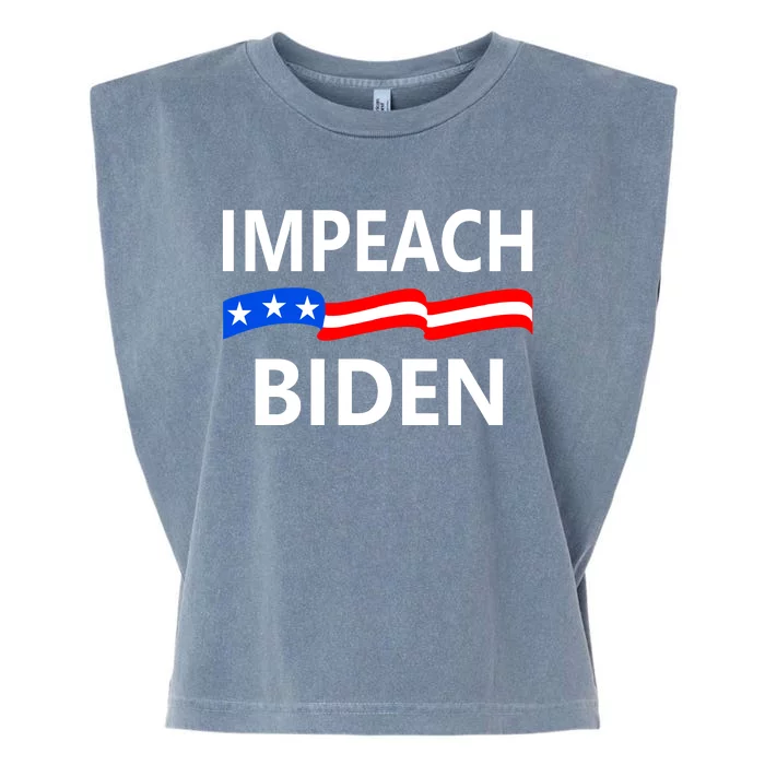 Impeach Joe Biden Remove From Office Garment-Dyed Women's Muscle Tee