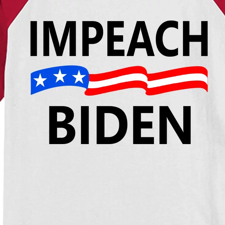 Impeach Joe Biden Remove From Office Kids Colorblock Raglan Jersey