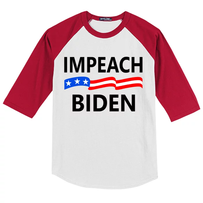 Impeach Joe Biden Remove From Office Kids Colorblock Raglan Jersey