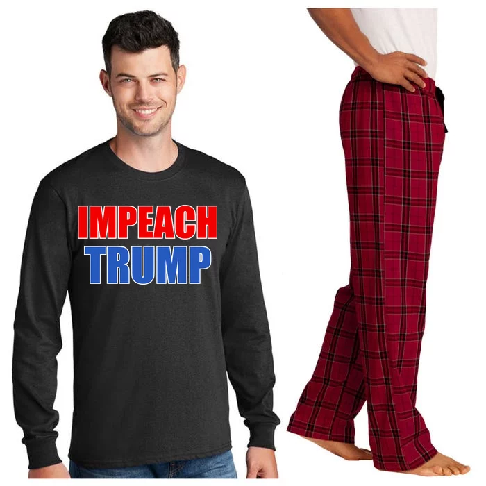 Impeach President Donald Trump Anti-Trump Long Sleeve Pajama Set