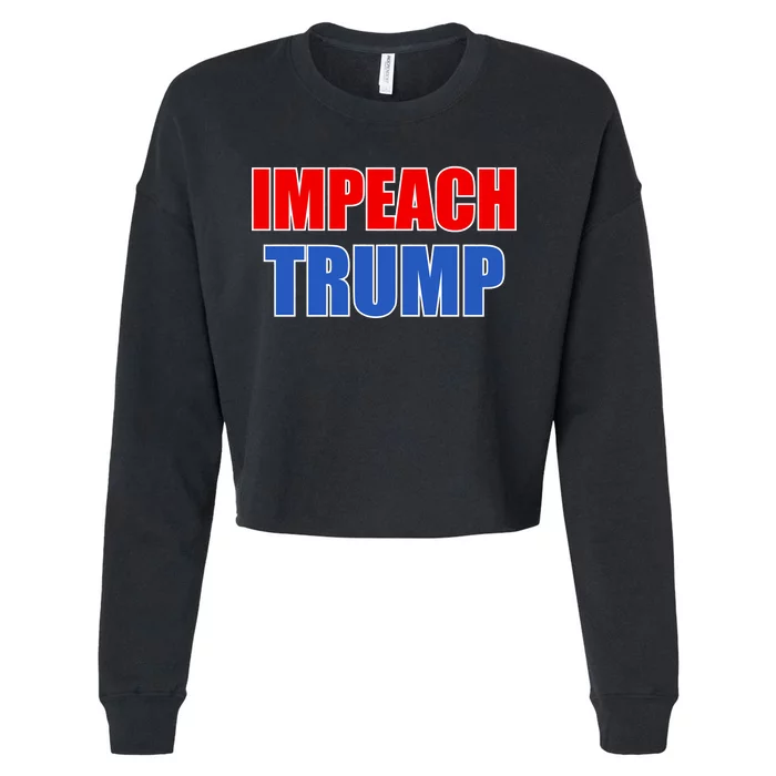 Impeach President Donald Trump Anti-Trump Cropped Pullover Crew