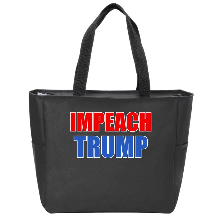 Impeach President Donald Trump Anti-Trump Zip Tote Bag