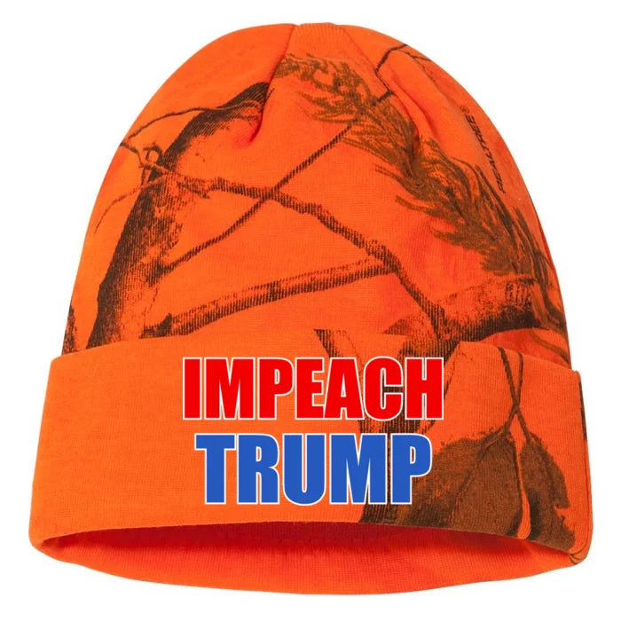 Impeach President Donald Trump Anti-Trump Kati - 12in Camo Beanie