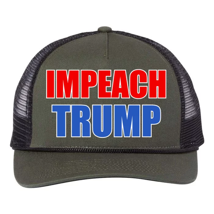 Impeach President Donald Trump Anti-Trump Retro Rope Trucker Hat Cap