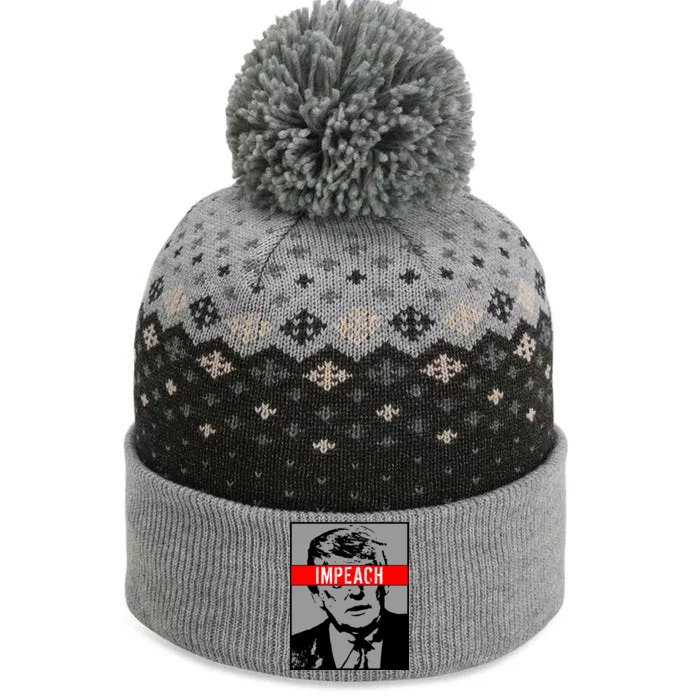 Impeach President Donald Trump Anti Trump Resist The Baniff Cuffed Pom Beanie