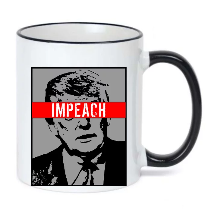 Impeach President Donald Trump Anti Trump Resist Black Color Changing Mug