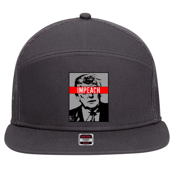 Impeach President Donald Trump Anti Trump Resist 7 Panel Mesh Trucker Snapback Hat